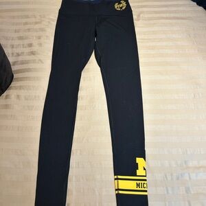 University of Michigan Victoria Secret PINK leggings